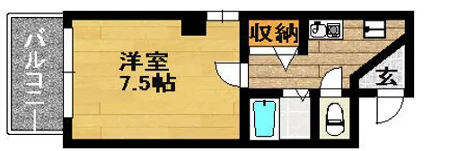 トワアベノ【401号室】の間取り