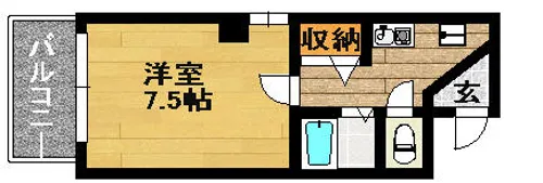 トワアベノ【401号室】の間取り