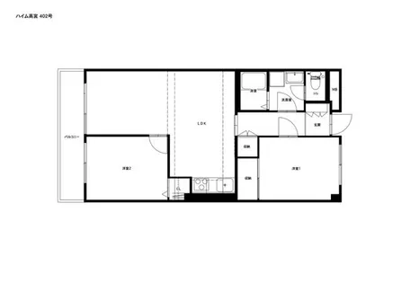 ハイム高宮【402号室】の間取り