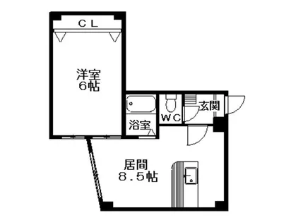 ノースランド芦屋【203号室】の間取り