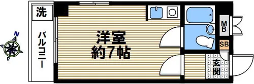 神戸スプリングスハイム【403号室】の間取り