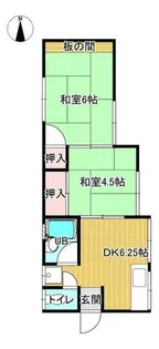 コーポ松井【102号室】の間取り