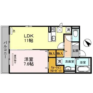 グランレディア【102号室】の間取り