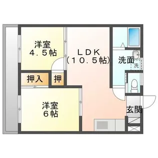 グリーンコーポ【105号室】の間取り