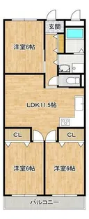 辻田マンション【2階】の間取り