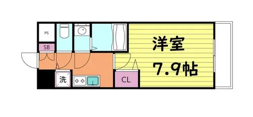 ディクス大阪城EASTレジデンス【3階】の間取り