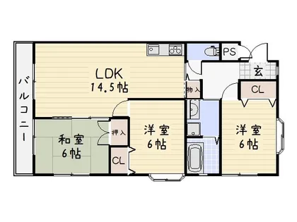 アイサム引野【301号室】の間取り