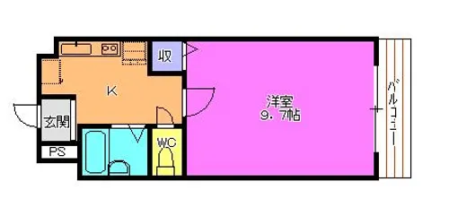 スカイシャトー【3階】の間取り