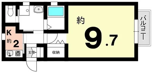 メゾンクニエダⅡ【101号室】の間取り