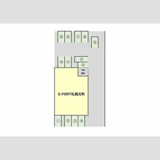 S-FORT札幌元町【9階】の間取り