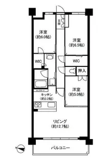 グランアッシュ山科御陵【307号室】の間取り