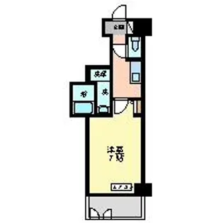 PONTE ALTO新栄【206号室】の間取り