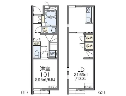 レオネクスト秋桜【104号室】の間取り