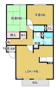 ボナール【1階】の間取り