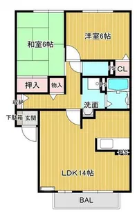 ボナール【1階】の間取り