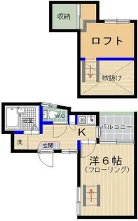 ラフィーネアルブルB棟【202号室】の間取り