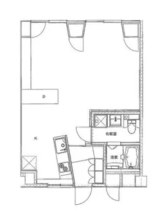川端ビル【302号室】の間取り