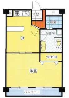 川端ビル【203号室】の間取り