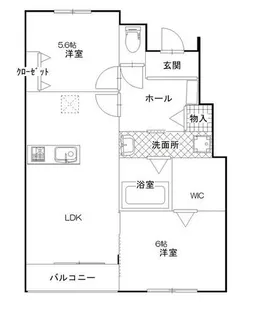ハインベルグささやまⅢ番館【1階】の間取り