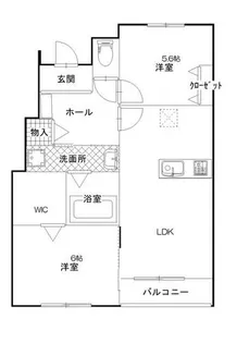 ハインベルグささやまⅢ番館【102号室】の間取り