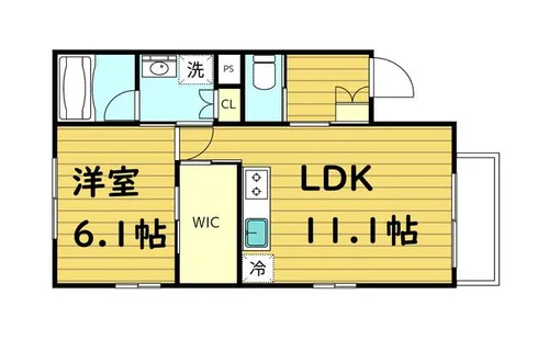 CAST緑橋【2階】の間取り