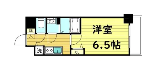 アドバンス大阪バレンシア【3階】の間取り