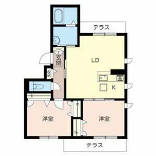 メゾン ド ベル【1階】の間取り