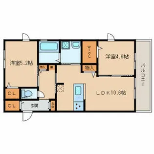 Kirara【2階】の間取り