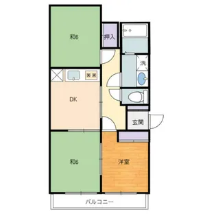 パールハイツ黒龍【3階】の間取り