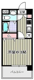 レ・コンフォルト【8階】の間取り