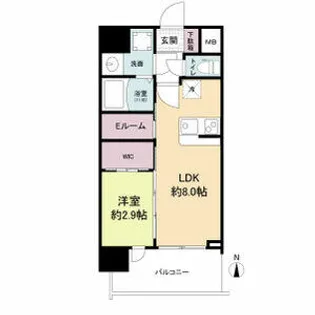 セレニテ天六ミラク【0406号室】の間取り