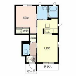 B’sメゾン【101号室】の間取り