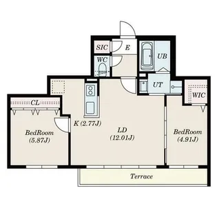S-RESIDENCE琴似4条【1階】の間取り