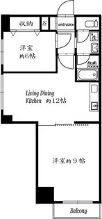 ハイム浅野【9階】の間取り