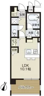 ザ・ガーデンスイート【4階】の間取り