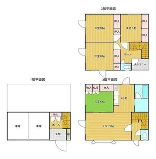 メゾンロゼパーク【1号室】の間取り