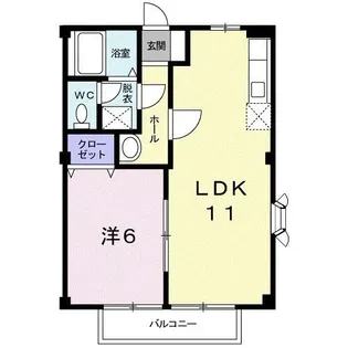 サンヒルズ光【1階】の間取り