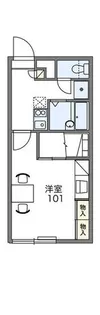 レオパレスメゾンフルール【2階】の間取り