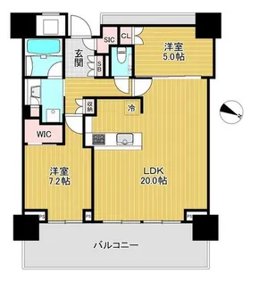 ベイシティタワーズ神戸EAST【21階】の間取り