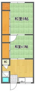 木本アパート【2階】の間取り