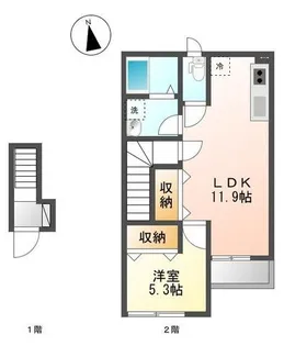 スターテラス 社【207号室】の間取り