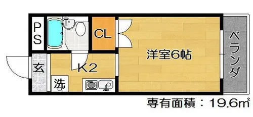 レジデンス野上【306号室】の間取り