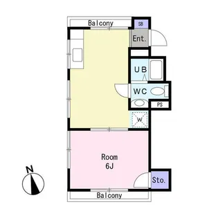 Oyamaマンション【4階】の間取り