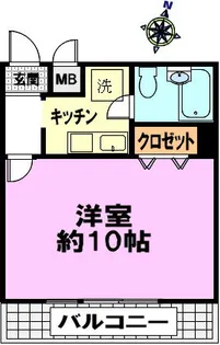 コラボK-Ⅱ【201号室】の間取り