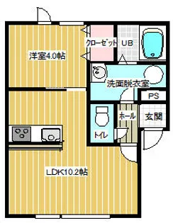 フォレスト【203号室】の間取り
