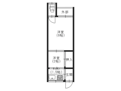 ドリームハイツ西大路【2階】の間取り