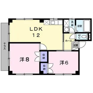 第3 アミ-ル弥永【1階】の間取り