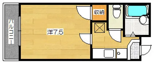 シェモア左近【3階】の間取り