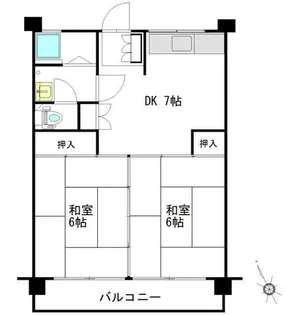愛宕マンション【3階】の間取り