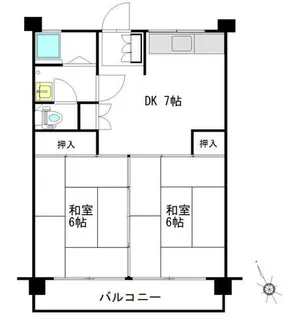 愛宕マンション【3階】の間取り
